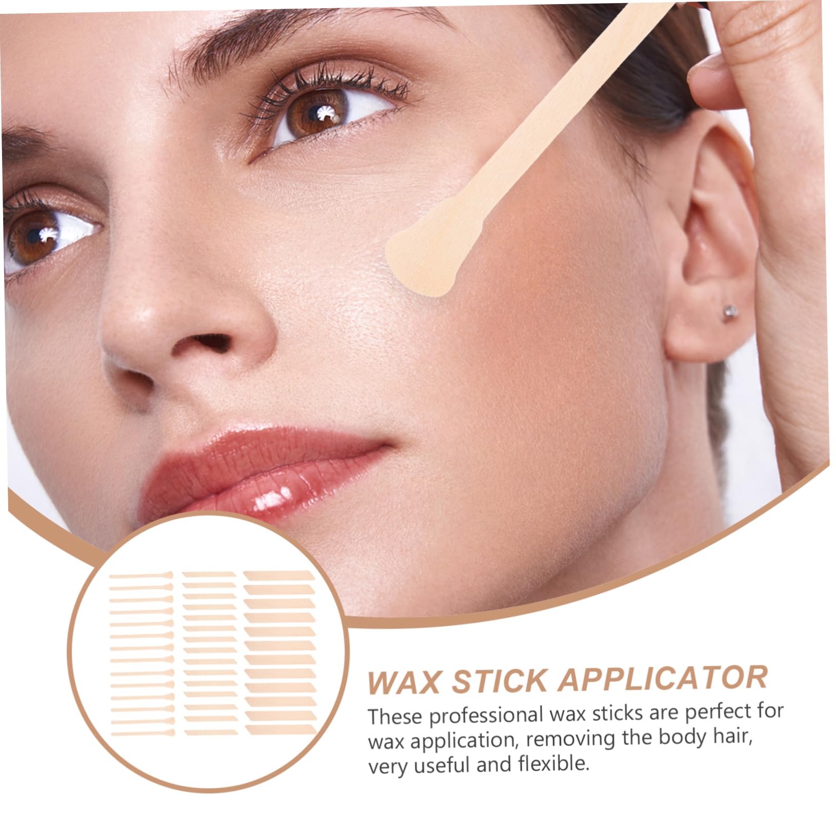 Baluue Facial Hair Removal Wax Strips for Women - 150pcs Body Hair Waxing Kit with Applicator & Trimmer - Smooth & Gentle Hair Removal for Face, Legs, Arms & Bikini Area - Perfect for Home Spa & Salon Use