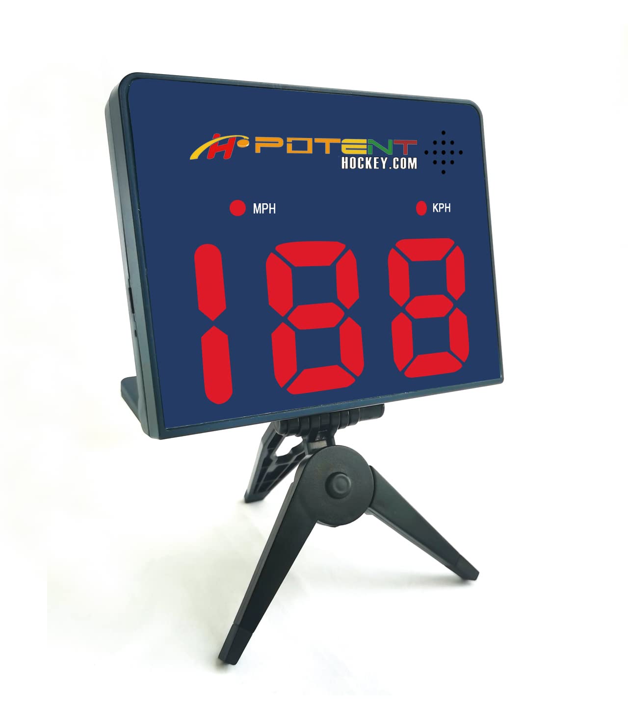 Speed Radar Gun 2.0 with App Support (Android & iOS) - Instant Baseball & Hockey Pitch/Shot Speed Measurement - Training Tool for Athletes & Coaches - Perfect for Baseball Practice, Hockey Training & Sports Performance Analysis