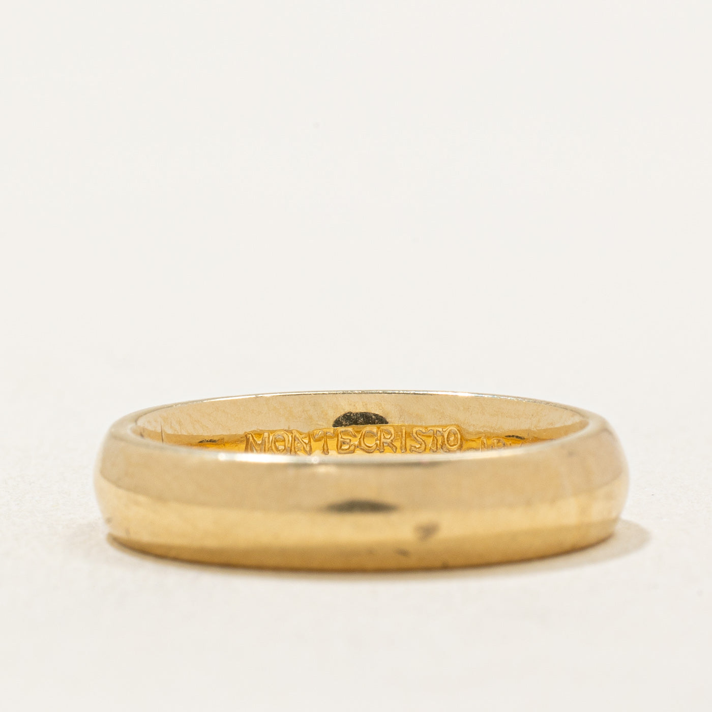 18K Yellow Gold Wedding Band Ring for Women - 4.10mm Wide, Size 5.75 - Perfect for Engagement, Anniversary & Bridal Jewelry Gifts
