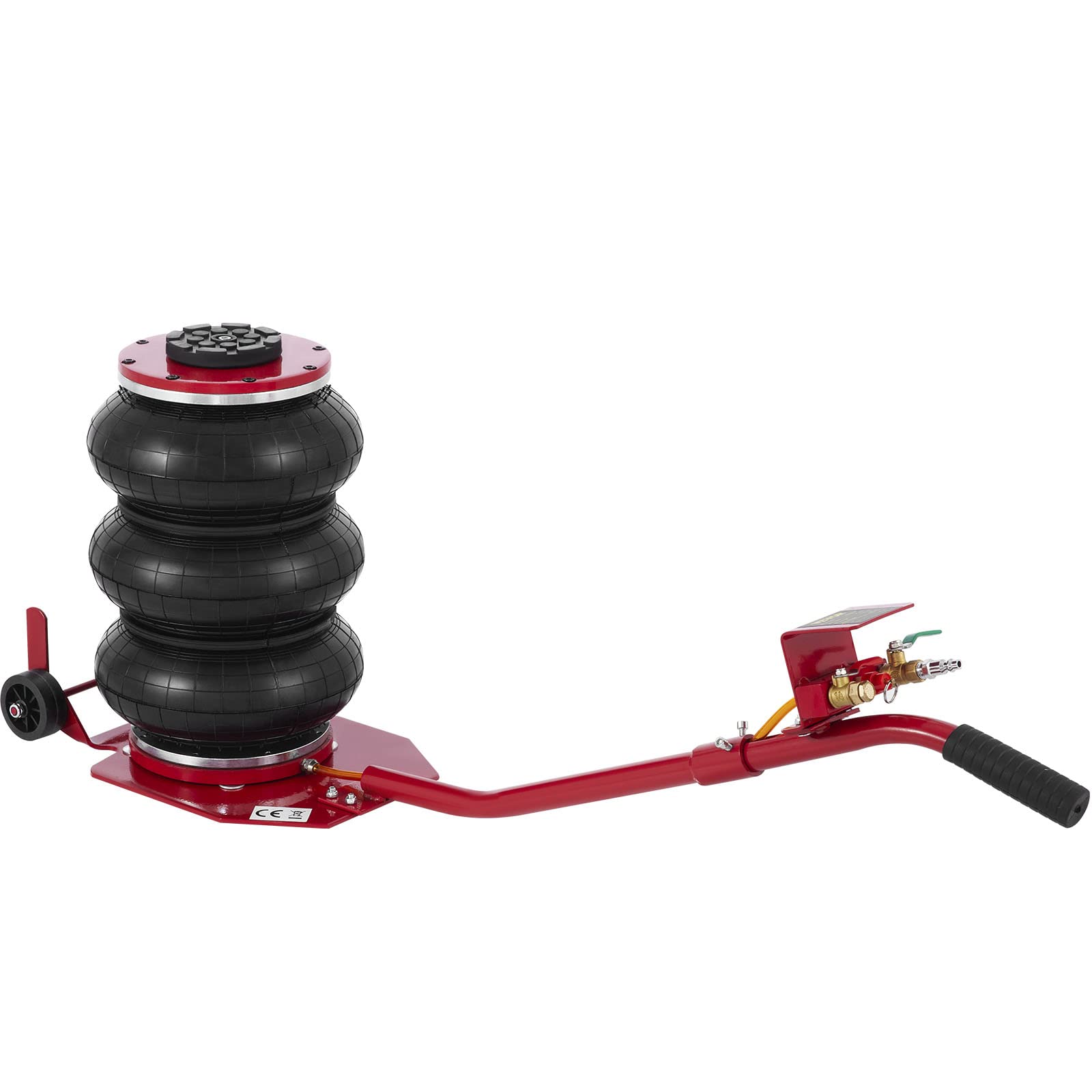 3T Red Air Jack Bag - Heavy Duty Pneumatic Car Jack for Vehicle Lifting - Perfect for Garage, Auto Repair & Emergency Roadside Assistance