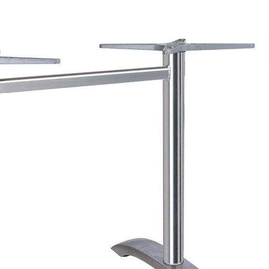 YW ATB 016 Aluminum Dining Table Base - 28.3 Inch Height - Sturdy Metal Table Legs for Kitchen, Restaurant & Outdoor Dining Furniture