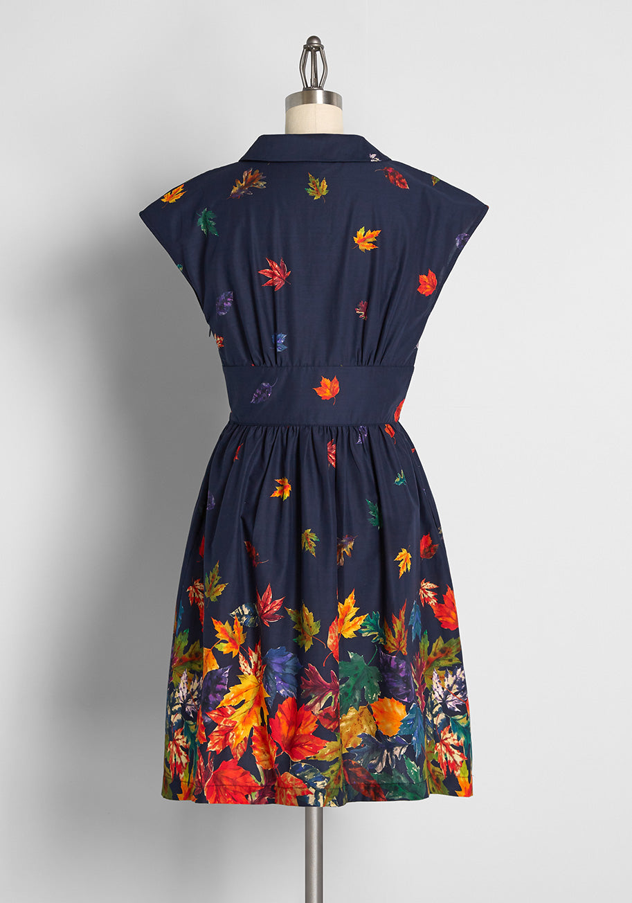 Elegant Fit and Flare Dress - Perfect for Autumn Dates & Fall Weddings | Women's Fashion