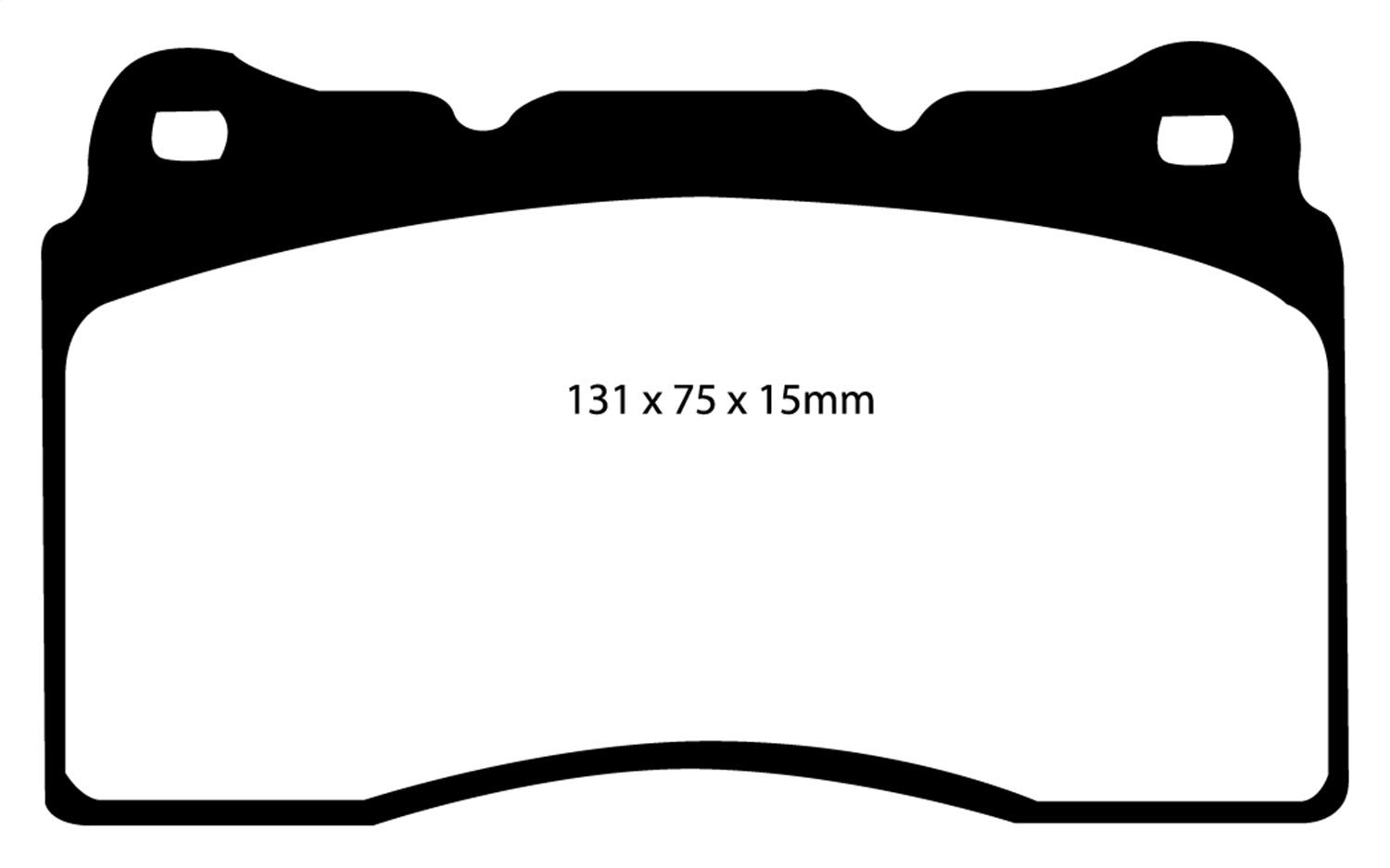 EBC Brakes DP51210 Bluestuff NDX Full Race Brake Pads - High Performance Brake Pads for Track Racing & Drifting - Perfect for Sports Cars & High-Speed Vehicles
