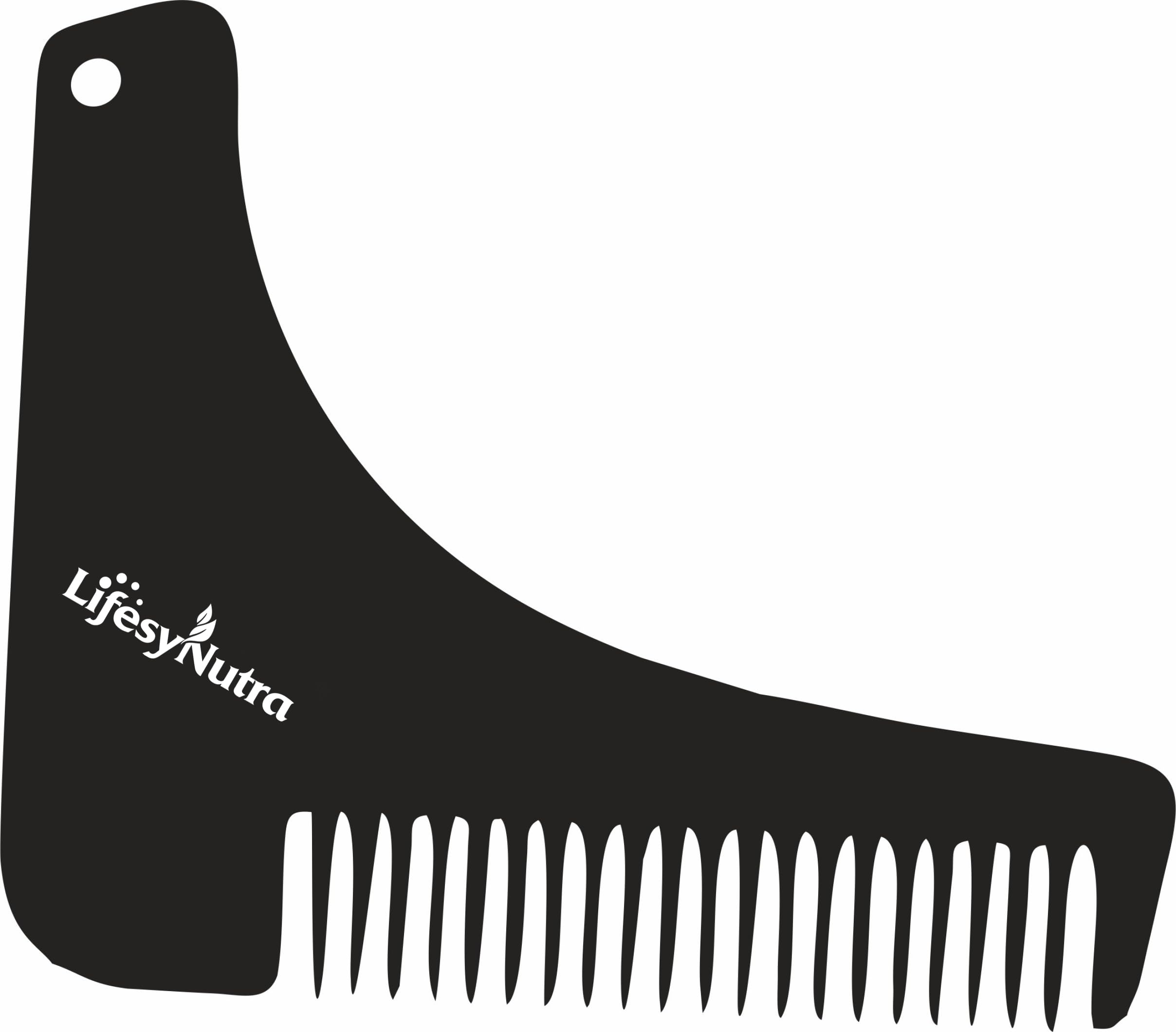 Professional Beard Shaping Tool Kit with Comb & Neckline Guide - 4 Black Beard Templates for Precise Trimming & Styling - Perfect for Home & Salon Use - Ideal for Men's Grooming, Daily Shaving & Beard Maintenance
