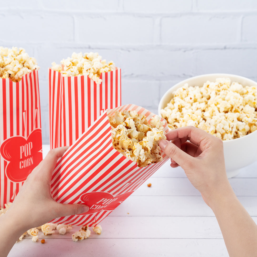 Premium 1 oz Red Paper Popcorn Bags (4.25