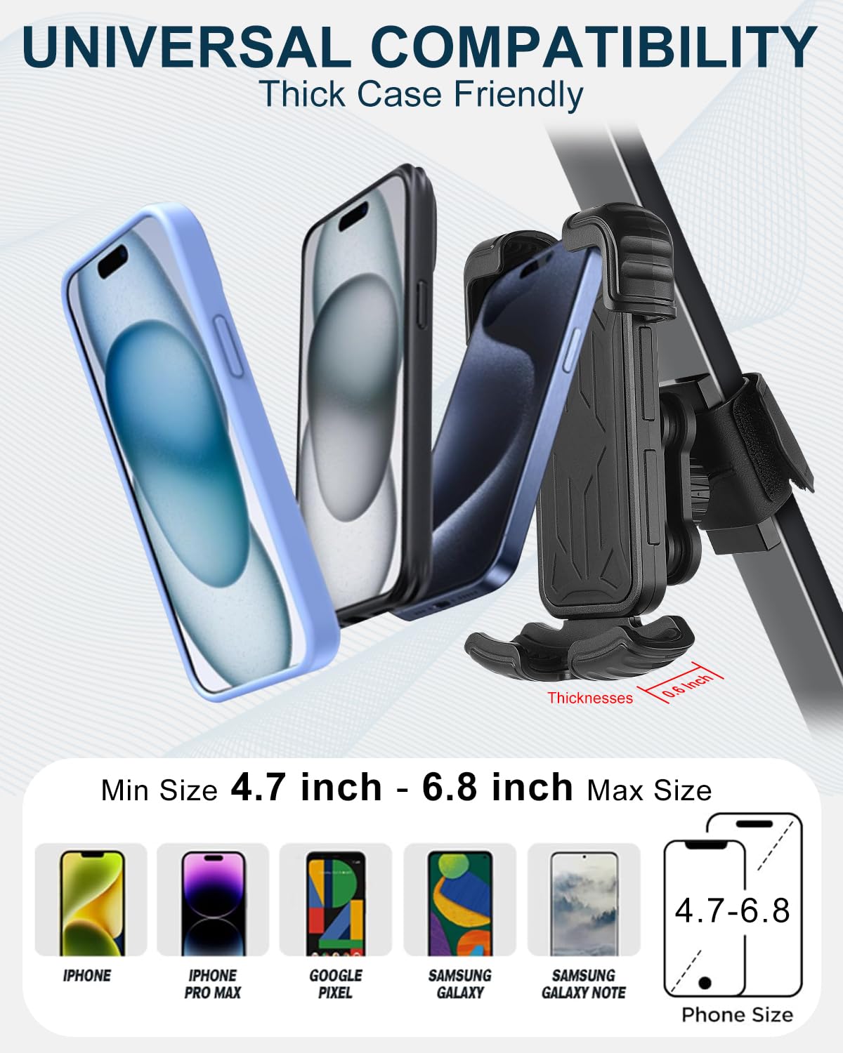 **Magnetic Golf Cart Phone Holder Mount - Vibration Dampener & Ultra-Strong N52 Neodymium Magnets - Compatible with EZGO, Club Car, Yamaha, ICON - Secure Phone Caddy for iPhone, Galaxy, Google Pixel - Perfect for Golfing, Off-Roading & Outdoor Adventures**