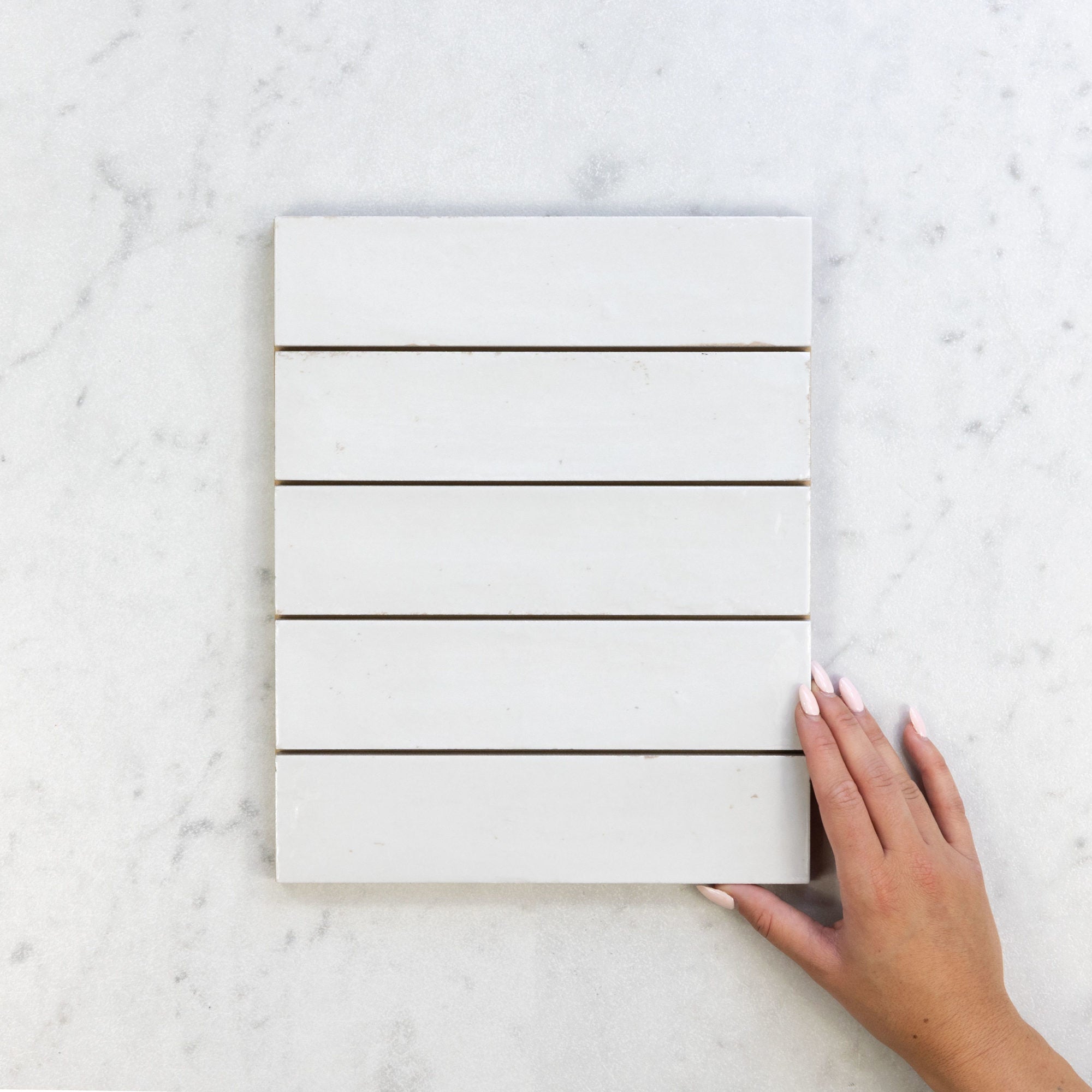 Handmade Zellige 1.0 Canvas Juniper Polished Ceramic Tile - Perfect for Kitchen Backsplash, Bathroom Walls & Boho Home Decor