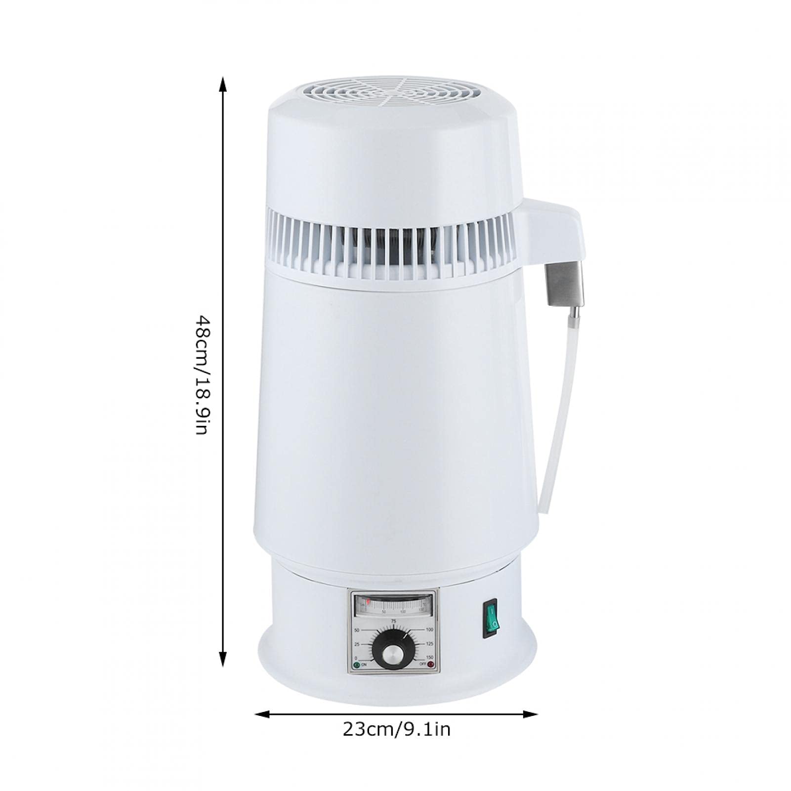 4L Stainless Steel Water Distiller for Home Countertop - Pure Water Distilling Machine with US Plug | Make Distilled Water for Drinking, Humidifiers, CPAP Machines & Baby Formula