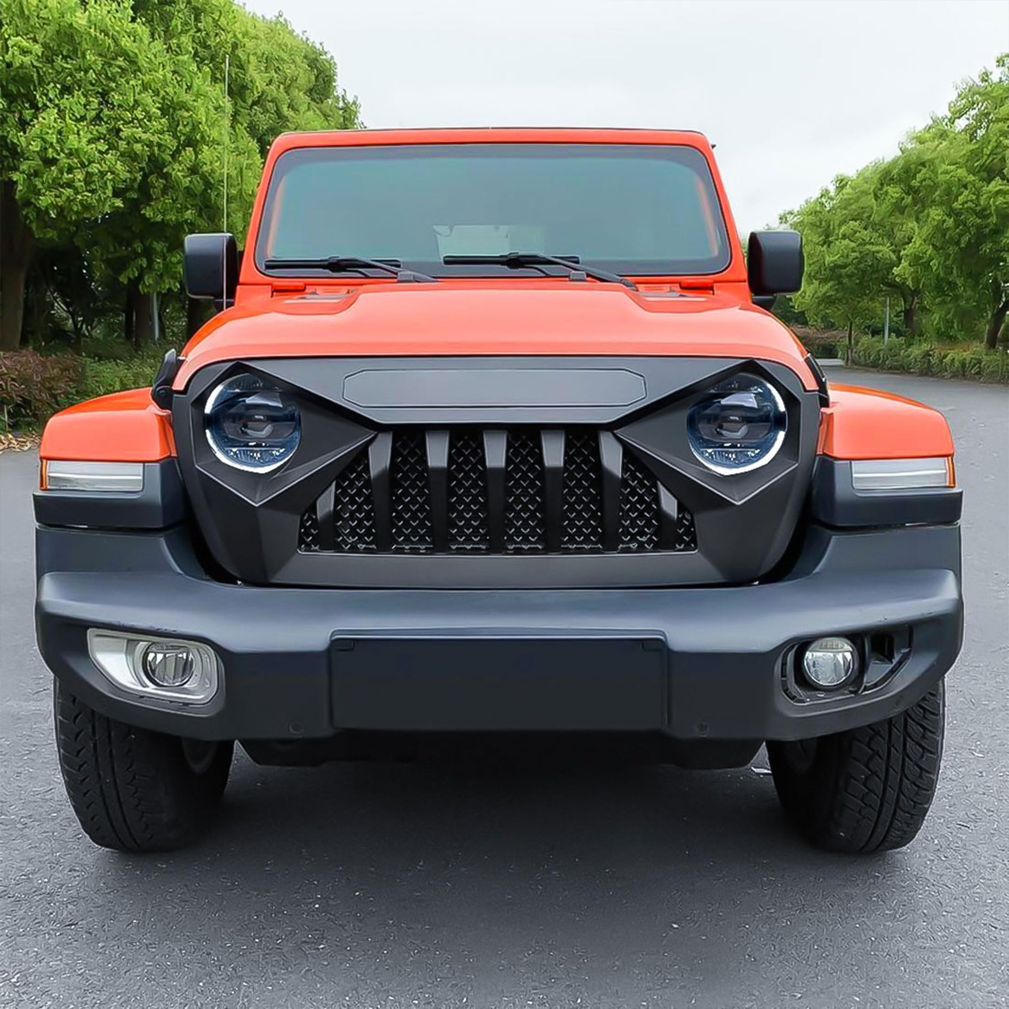 Upgraded LED Halo Headlights for Jeep Wrangler JL & Gladiator JT (2018-2022) | Durable & Bright Off-Road Lighting for Night Driving & Adventure