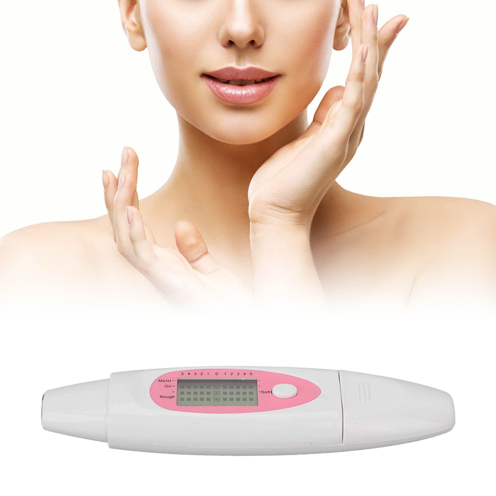Ubersweet® Portable Skin Moisture Tester - Accurate Digital Face Hydration Analyzer for Home & Travel | Perfect for Skincare Routine & Beauty Salon Use