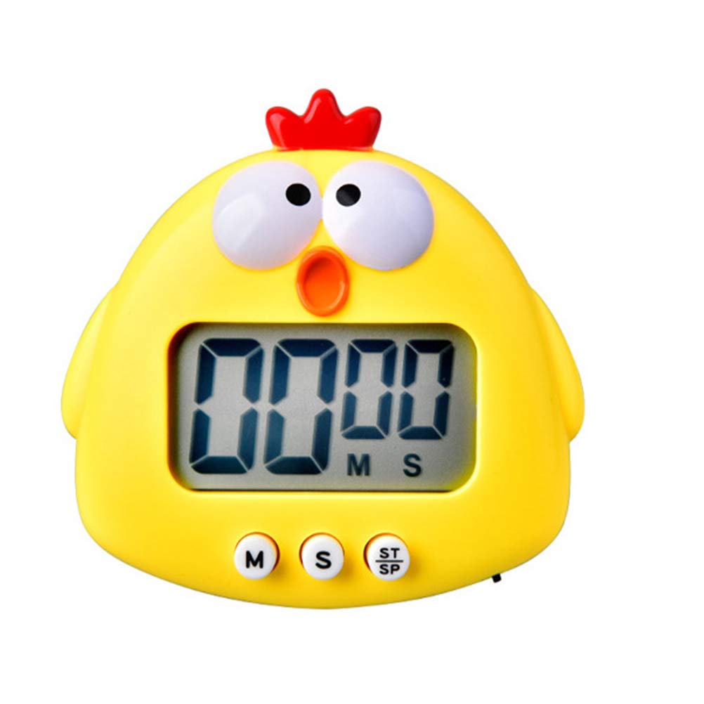 Cartoon Digital Kitchen Timer with Loud Alarm - Baking, Cooking, Study & Classroom Timer for Home, Office & School Use