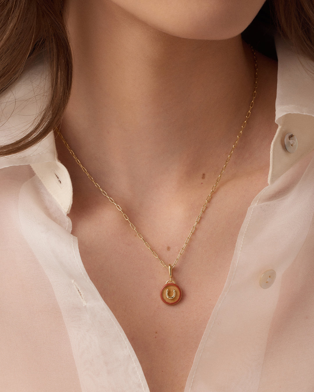 Power Gemstone Parker Charm Necklace for Abundance & Good Luck - Elegant Crystal Jewelry for Women, Perfect for Daily Wear, Meditation & Spiritual Healing
