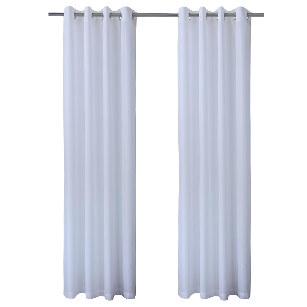 Seascapes Solid Color White Curtains 100