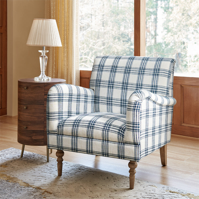 Sadie Upholstered Armchair with Side Table - 2 Piece Living Room Furniture Set for Small Spaces, Apartments & Cozy Reading Nooks