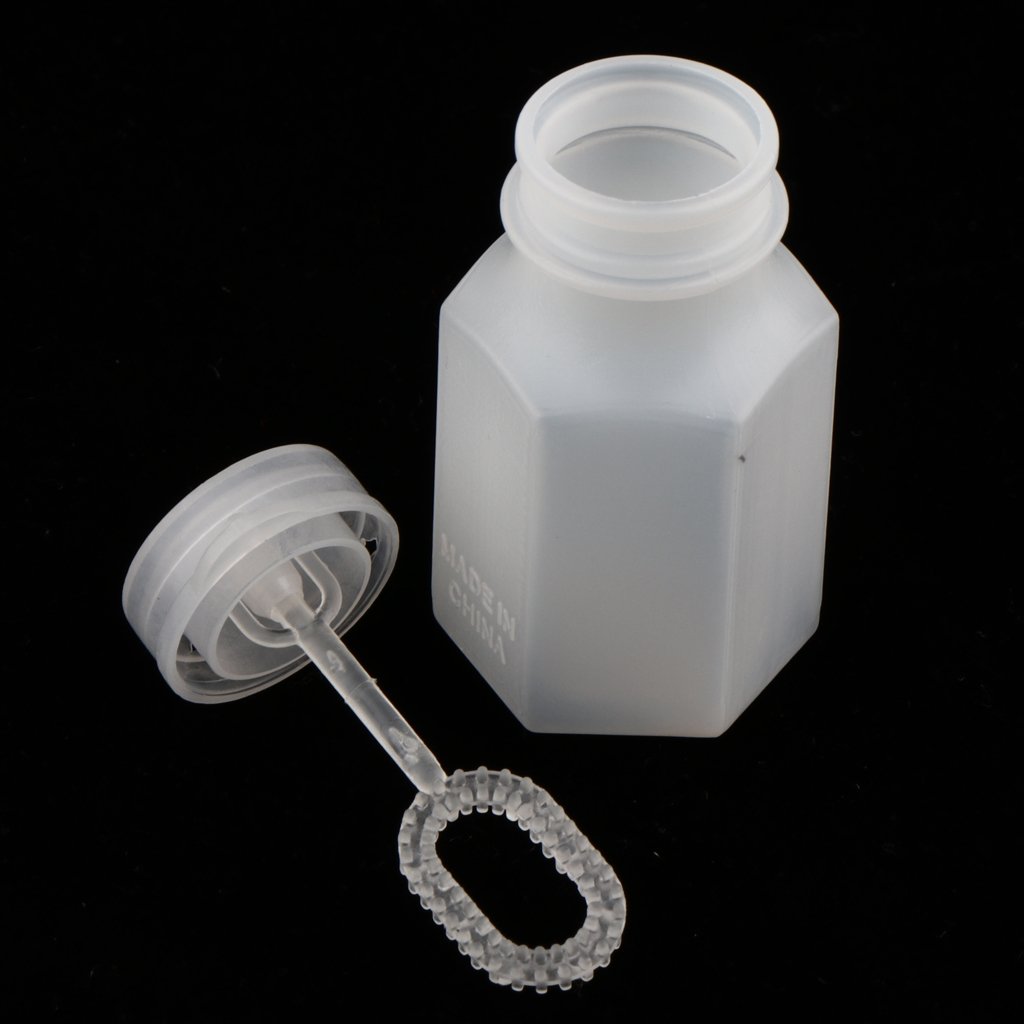 24-Piece Hexagon Bubble Blowing Bottles for Party Decorations, Wedding Centerpieces, and Kids Birthday Party Favors - Empty DIY Soap Bubbles Containers for Creative Crafting and Fun Activities