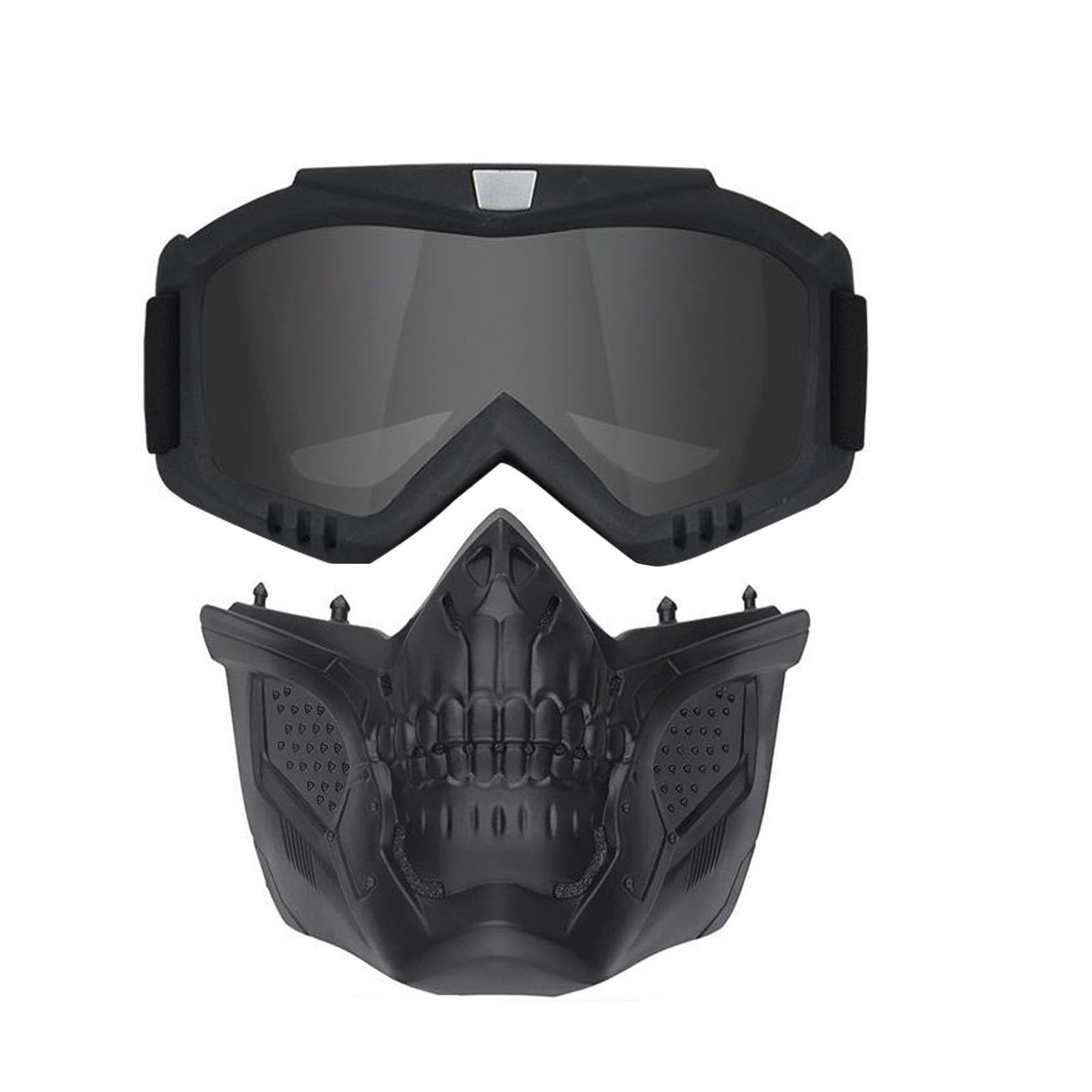 Tactical Airsoft Full Face Mask with Anti-Fog Goggles & Adjustable Fast Helmet - Detachable Eye Protection for Adults & Teens | Outdoor Combat, Airsoft Games & Tactical Training