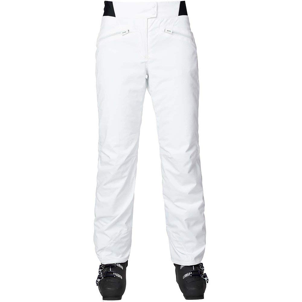 ROSSIGNOL Classique Ski Pants for Women - White XS - Waterproof Winter Snow Pants for Skiing & Snowboarding