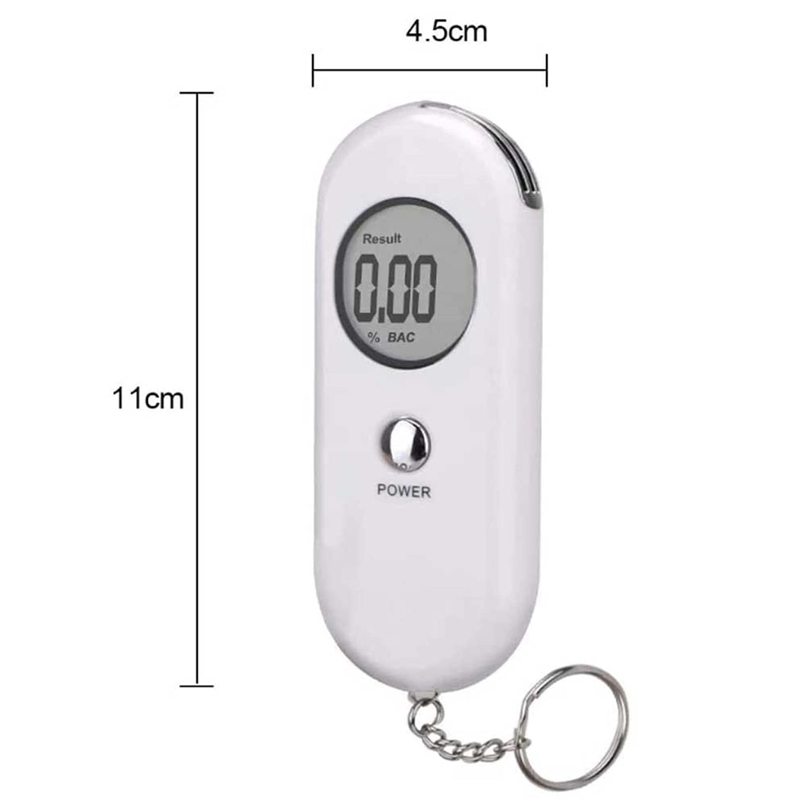Portable Digital Breathalyzer Alcohol Tester with LCD Display - Accurate BAC Measurement for Personal & Professional Use - Ideal for Drivers, Workplace Safety, and Home Health Monitoring