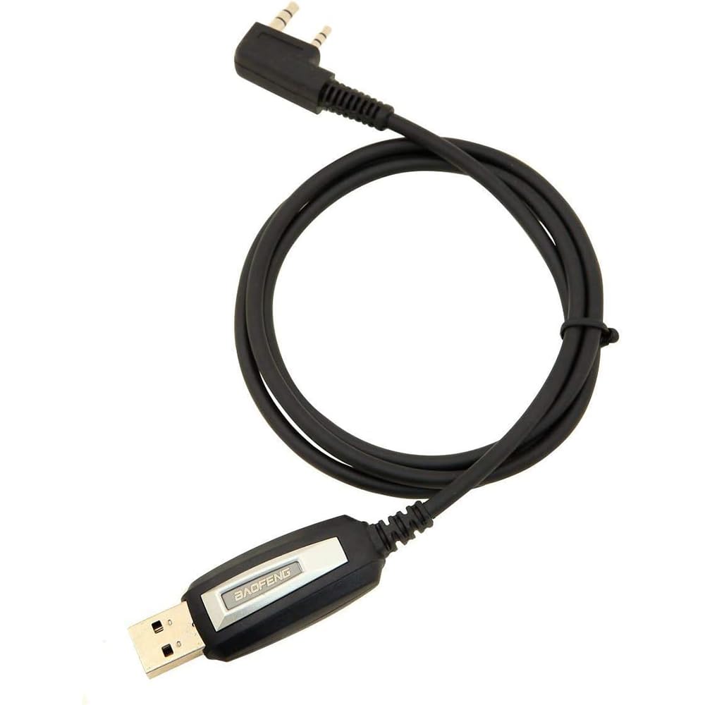 BaoFeng Programming Cable for UV-5R/5RA/5R Plus/5RE, UV3R Plus, BF-888S, 5R EX, 5RX3, GA-2S - Firmware Update & Radio Programming Accessory for Ham Radio Enthusiasts