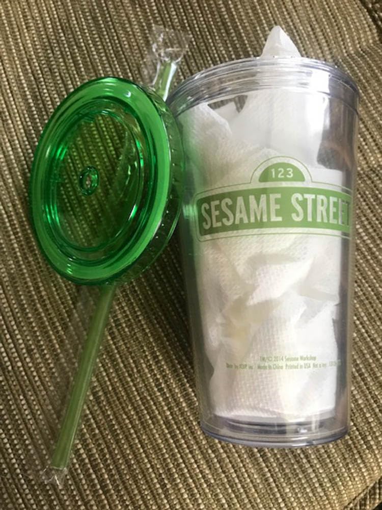ICUP Oscar 16oz Clear Plastic Cup with Straw for Parties