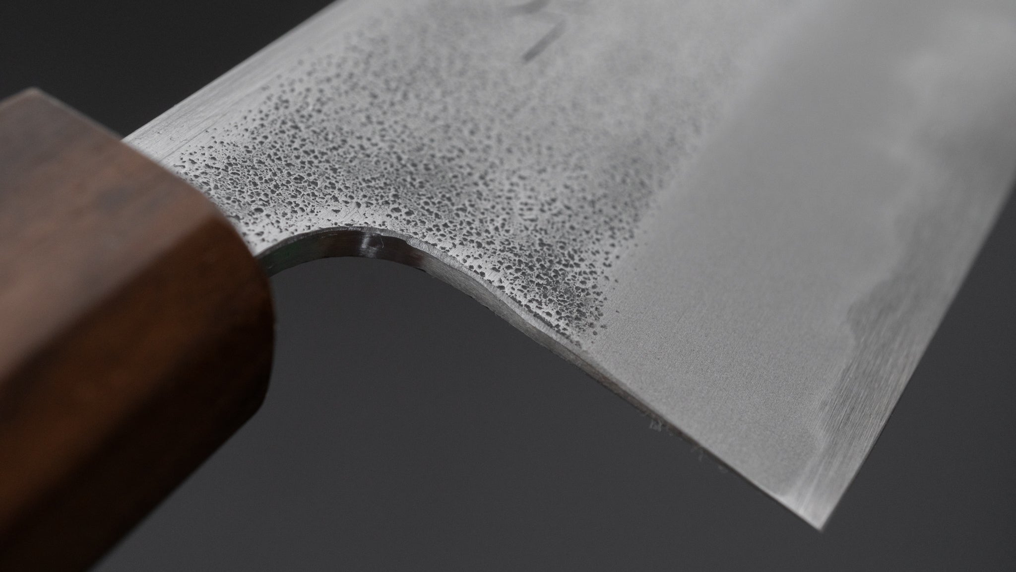 Hitohira YG Nashiji White #2 Nakiri Knife 165mm - Japanese Chef Knife with Walnut Handle & Ziricote Ferrule - Perfect for Slicing Vegetables, Herbs & Sushi Prep