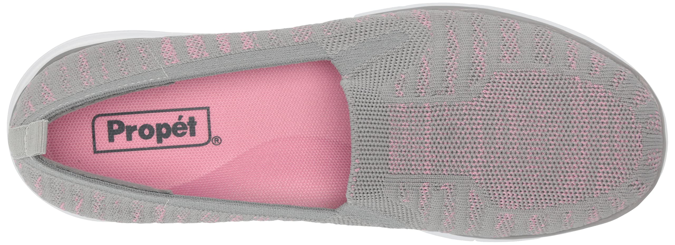 Propét Women's Travel Fit Slip-On Sneakers - Lightweight Comfortable Walking Shoes for Travel, Work & Everyday Wear - Non-Slip Casual Shoes for Women with Arch Support
