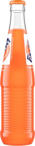 Authentic Mexican Fanta Orange Soda in Glass Bottles - 12 fl oz (24 Pack) | Refreshing Citrus Drink for Parties, BBQs & Family Gatherings