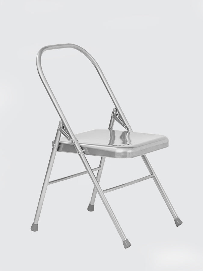 Foldable Yoga Chair with Front Bar - Portable & Sturdy for Home & Studio Yoga Practice - Perfect for Meditation, Stretching & Relaxation