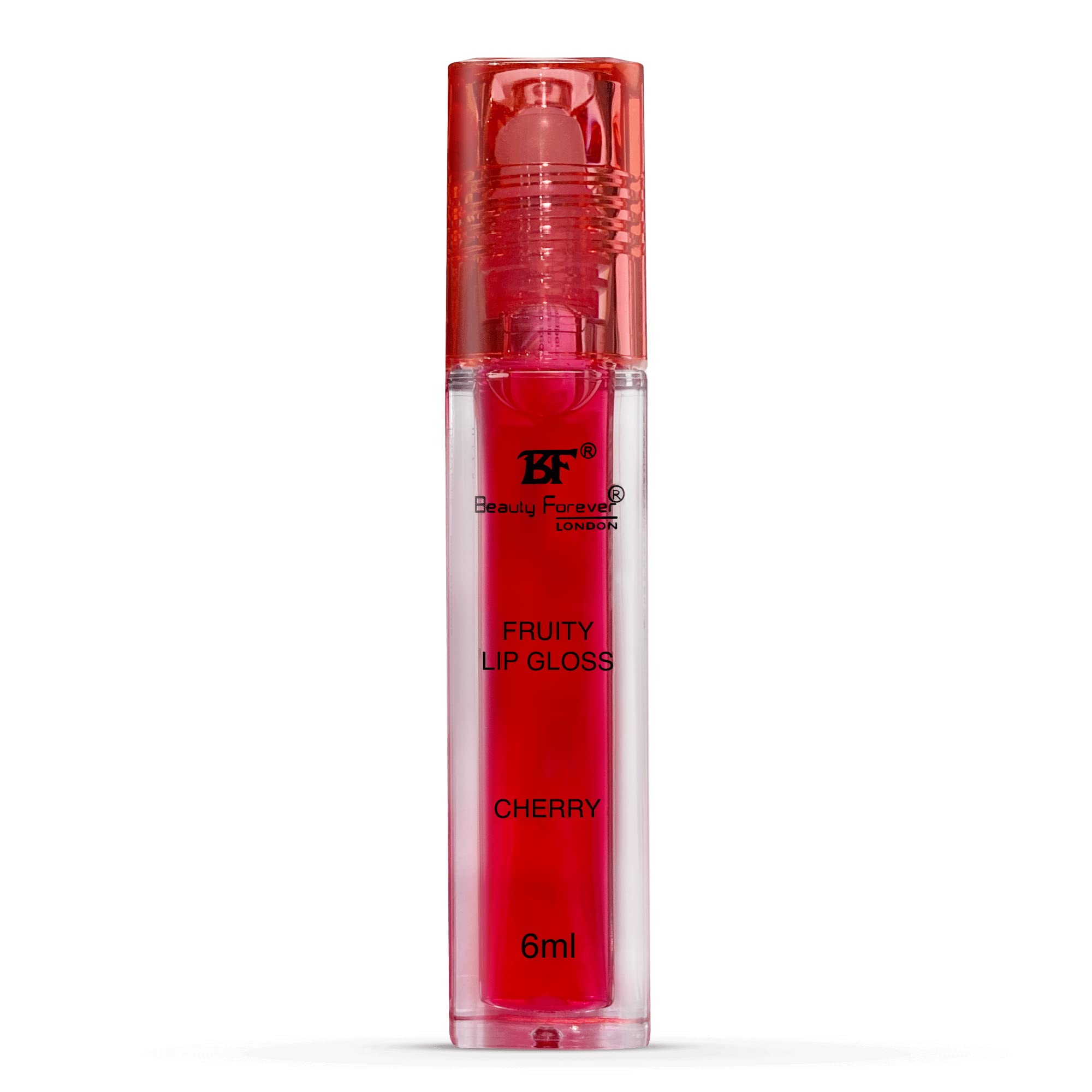 Beauty Forever Fruity Roll-On Lip Gloss - Moisturizing & Hydrating Cherry Flavor (6ml) | 4 Delicious Variants | Perfect for Daily Wear, Parties & Special Occasions