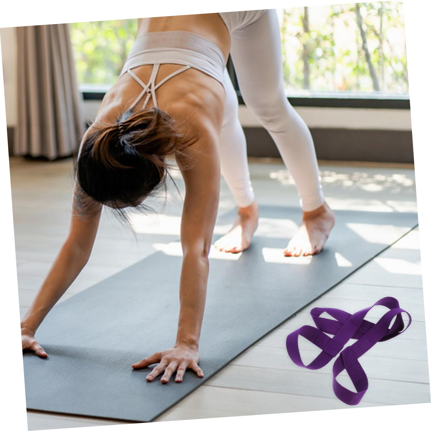 Premium Yoga Mat Strap - Non-Slip Yoga Mat Carrier with Adjustable Band for Yoga Training, Travel & Storage | Ideal for Yoga Classes, Gym, Home Practice & Outdoor Workouts
