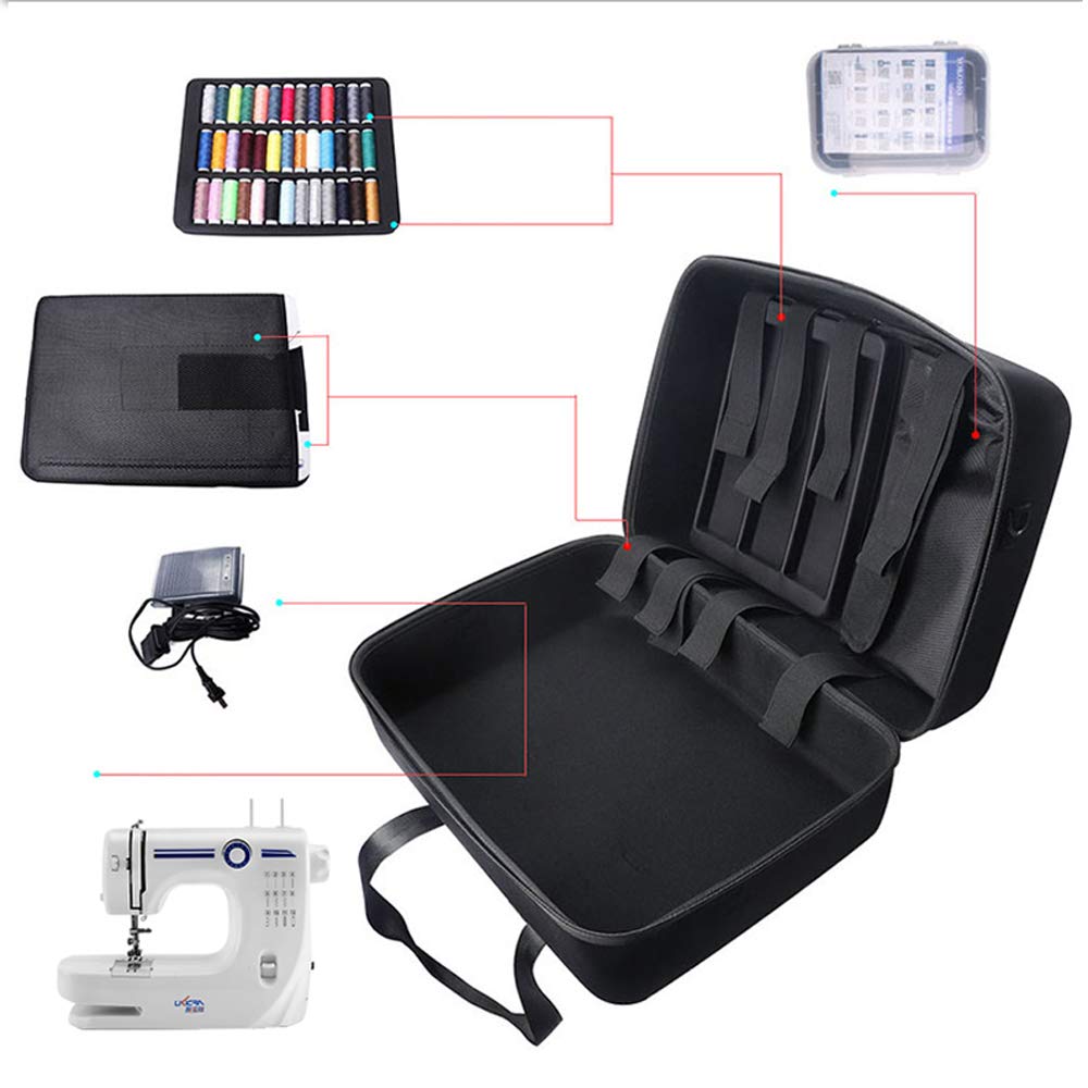 Lustar Universal Sewing Machine Tote Bag - Portable Carrying Case for Most Major Sewing Machines | Perfect for Travel, Classes & Storage | Durable & Lightweight Sewing Accessory