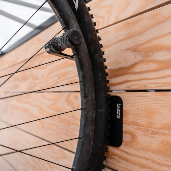 Lezyne CNC Bike Wall Mount Hook - Secure Bicycle Storage Solution for Garage, Shed, or Home Organization