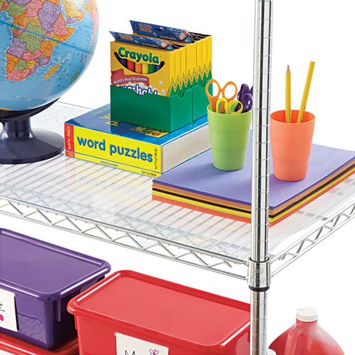 Alera ALESW59SL4824 Non-Slip Shelf Liners for Wire Shelving - Durable Kitchen, Pantry & Closet Organization Solution