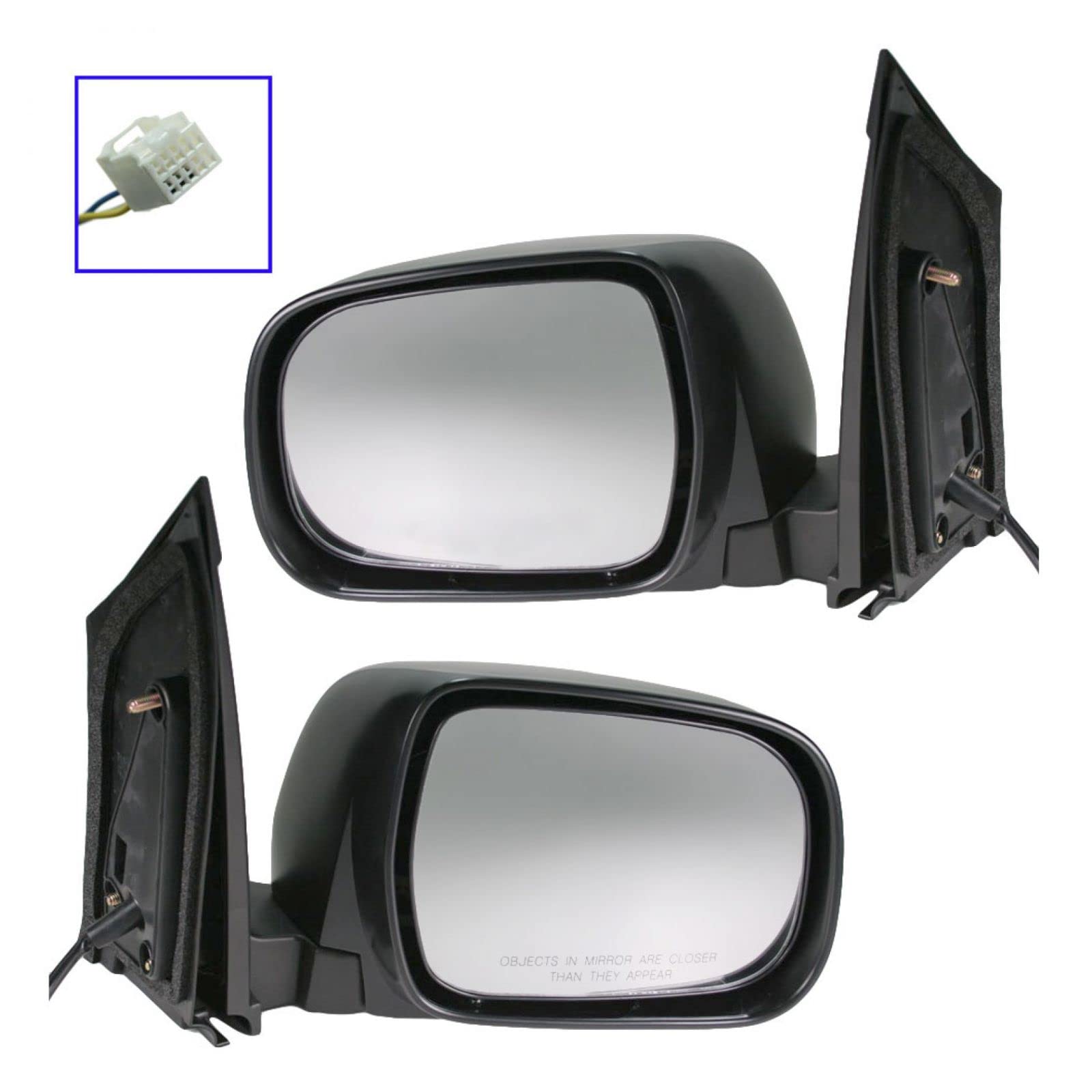 2004-2010 Toyota Sienna Driver & Passenger Side Mirror Replacement Set - Non-Heated TO1320201 TO1321201 | Perfect for Daily Commuting, Parking Assistance & Road Safety