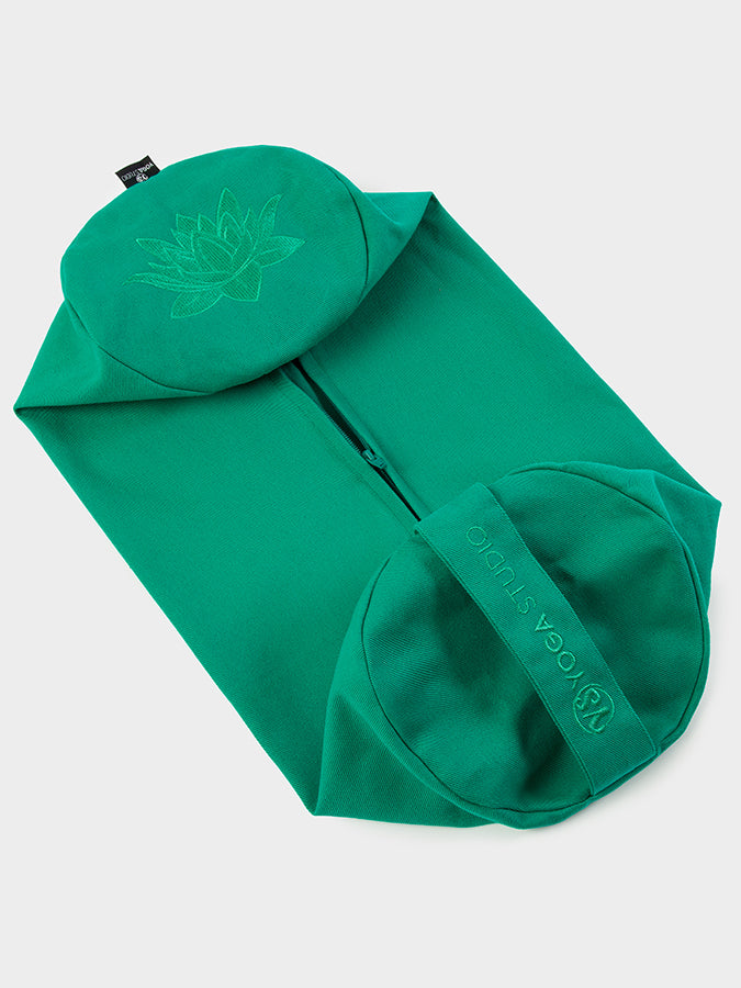 GOTS Certified Organic Cotton Yoga Bolster Cover - Eco-Friendly Replacement for Yoga Studio & Home Practice - Perfect for Meditation, Restorative Yoga & Relaxation
