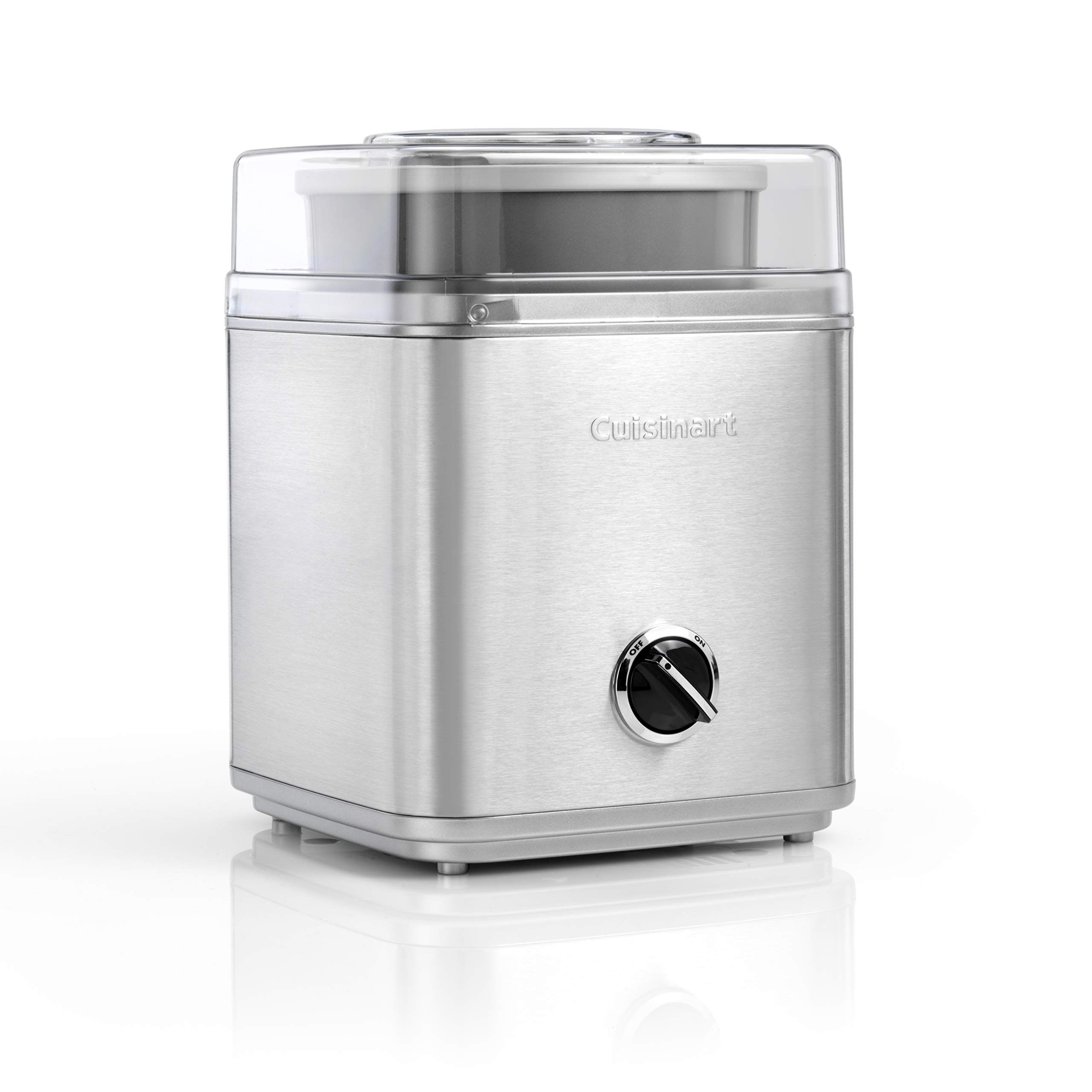 Cuisinart ICE30BCU 2-Quart Deluxe Ice Cream Maker - Frozen Yogurt & Sorbet Maker for Homemade Desserts | Easy to Use at Home | Ready in 25 Minutes | 5-Year Warranty | Silver | Perfect for Parties, Family Gatherings & Summer Treats