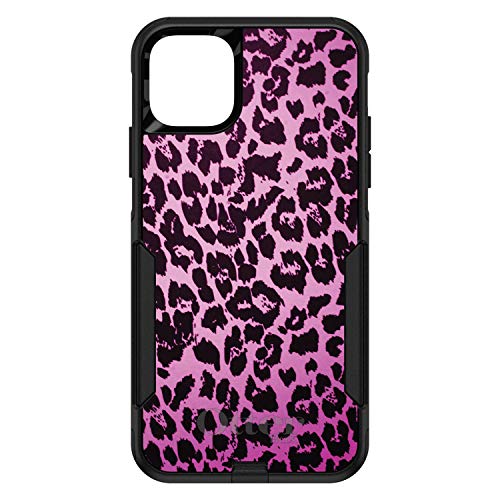 Pink Purple Leopard Skin Spots On Black Case