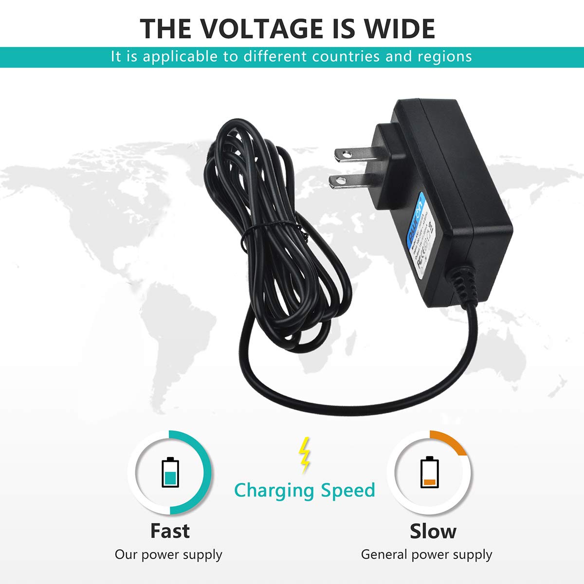NETGEAR ProSAFE GS105Ev2 Wireless Router Power Adapter Charger - 6.6FT AC/DC Cable Replacement - Perfect for Home Office & Small Business Network Setup