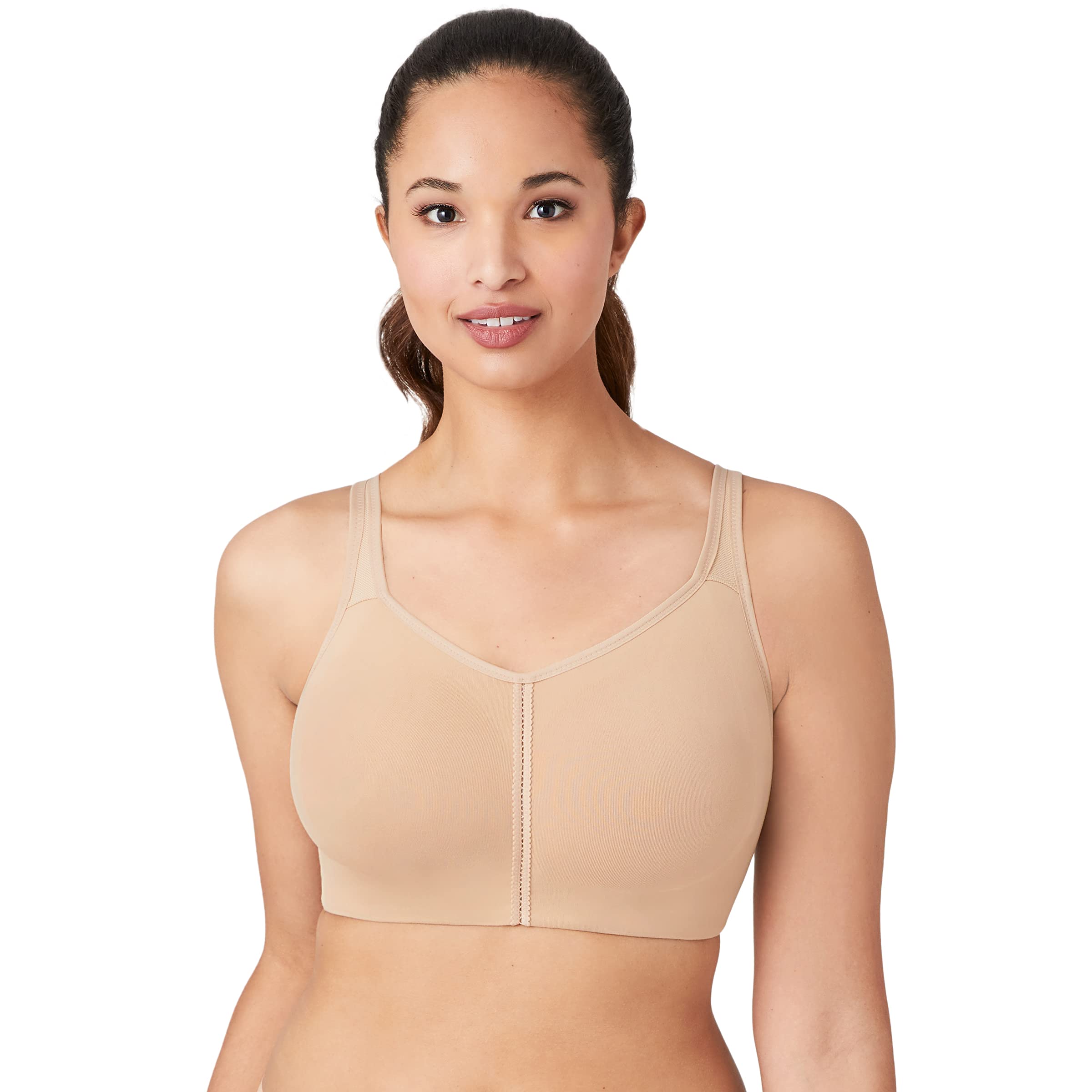 Wacoal Women's Comfortable Soft Cup Bra - Wireless Everyday T-Shirt Bra for Lounge & Sleep | Perfect for Yoga, Travel & Relaxation