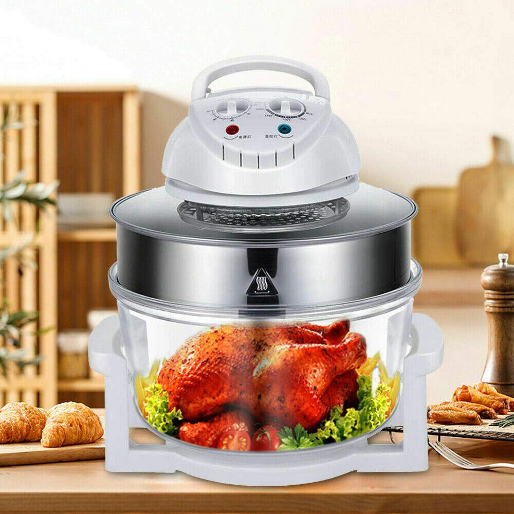 Upthehill 17L 4-in-1 Multifunction Air Fryer Oven - Infrared Turbo Convection Cooker with Oil-Free Technology & Included Recipe Book | Perfect for Healthy Frying, Baking, Roasting & Grilling at Home