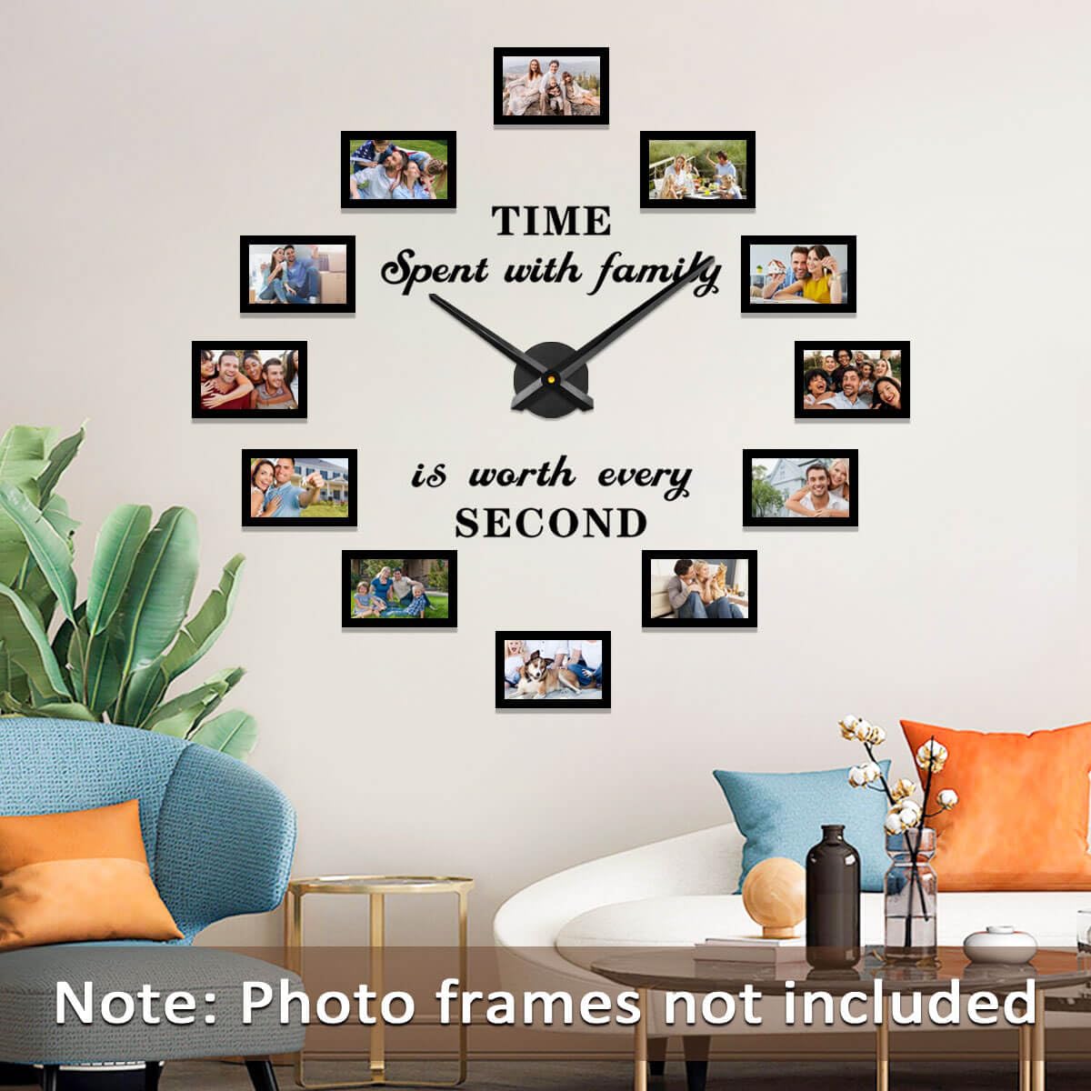 VANGOLD 3D Clock Hands Set with Quartz Movement Mechanism - DIY Wall Clock Replacement Parts for Home Decor & 3D Art Projects | Perfect for Living Room, Bedroom, Office & Craft Room Decoration