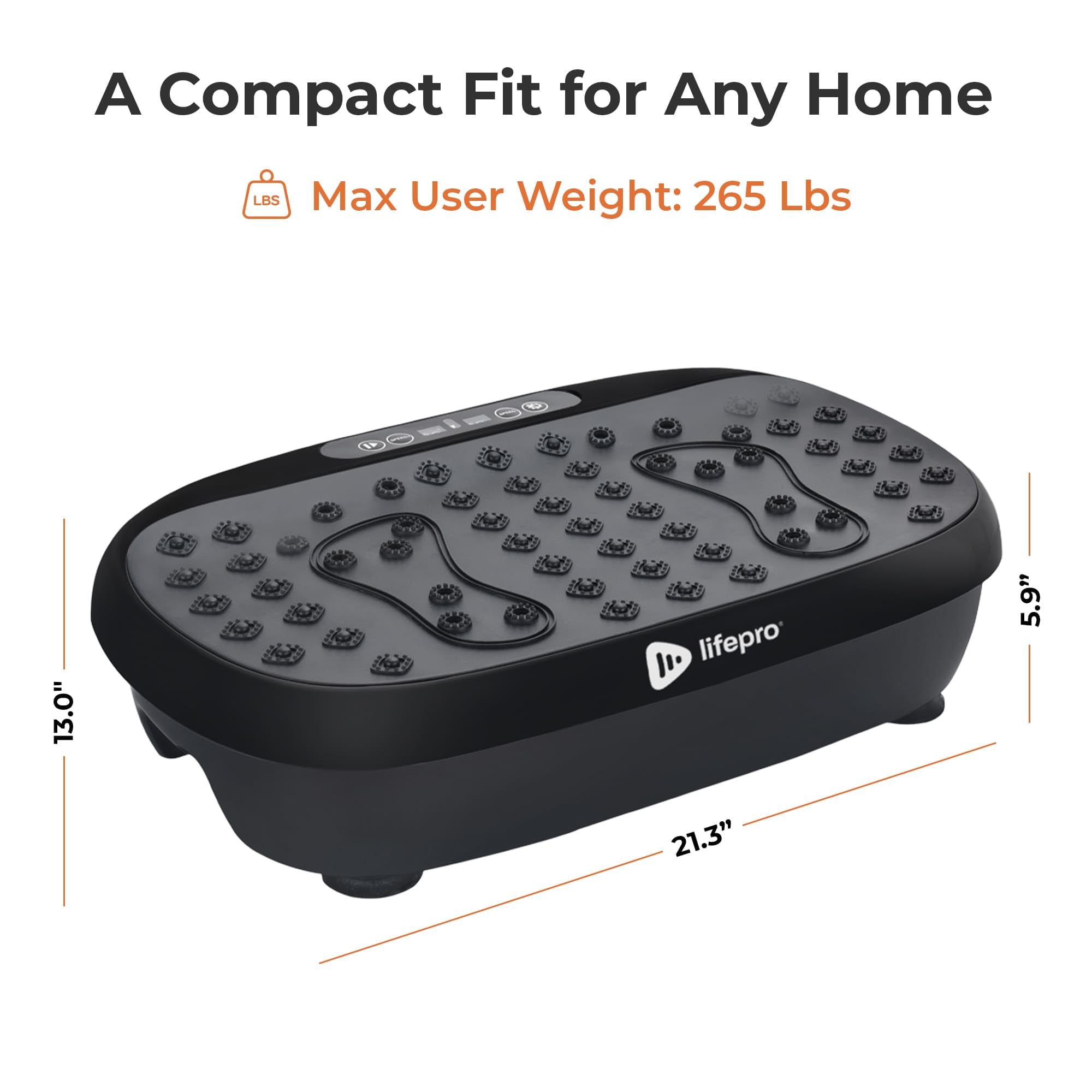 Lifepro Vibration Plate Exercise Machine with Magnetic Therapy - Full Body Workout Platform for Weight Loss & Muscle Toning | Portable Vibration Trainer for Home Gym, Lymphatic Drainage & Post-Workout Recovery | Perfect for Beginners, Seniors & Physical Therapy