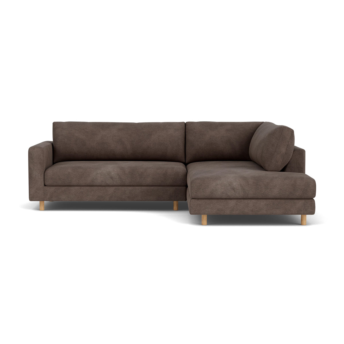 Douglas Fabric Right Corner Sofa - Modern L-Shaped Sectional Couch for Living Room, Small Spaces & Apartments | Comfortable Upholstered Furniture for Family Gatherings & Movie Nights