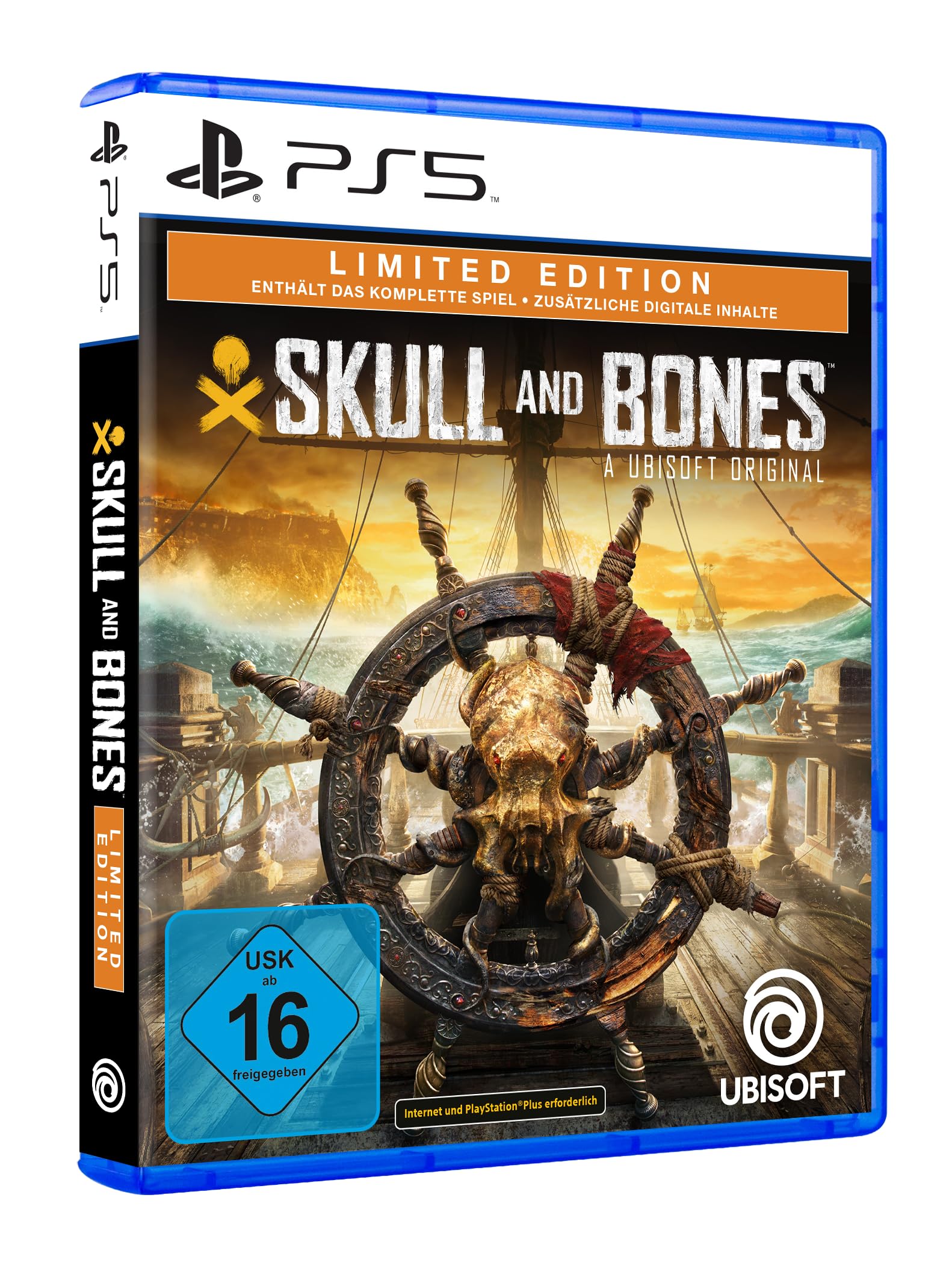 Skull and Bones Limited Edition PlayStation 5 Bundle with DualSense Wireless Controller (Midnight Black) - Exclusive at Amazon - Perfect for Gaming Enthusiasts & Collectors