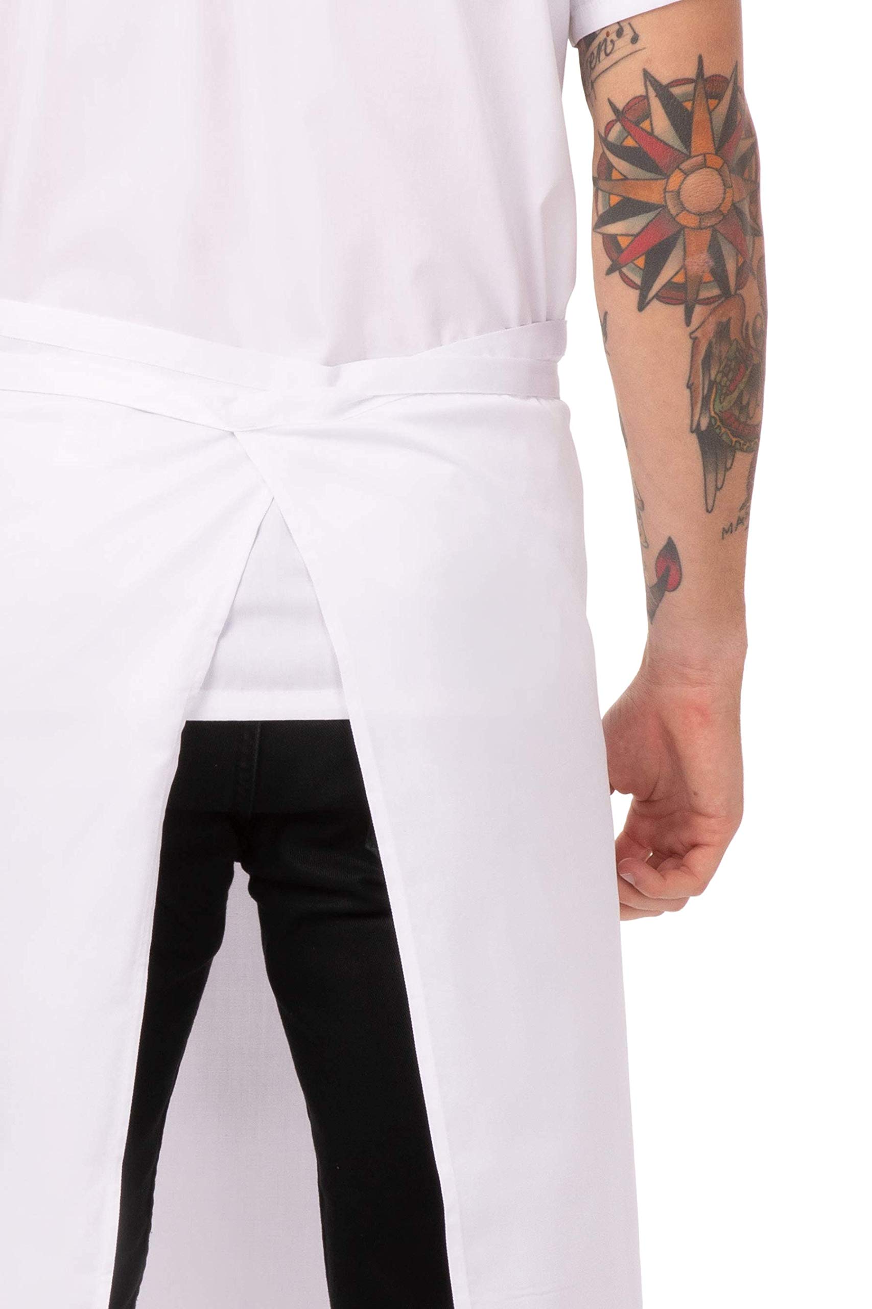 Chef Works Unisex Full-Length Professional Chef Apron - Durable Kitchen Apron for Cooking, Baking & BBQ - Perfect for Chefs, Home Cooks & Restaurant Staff
