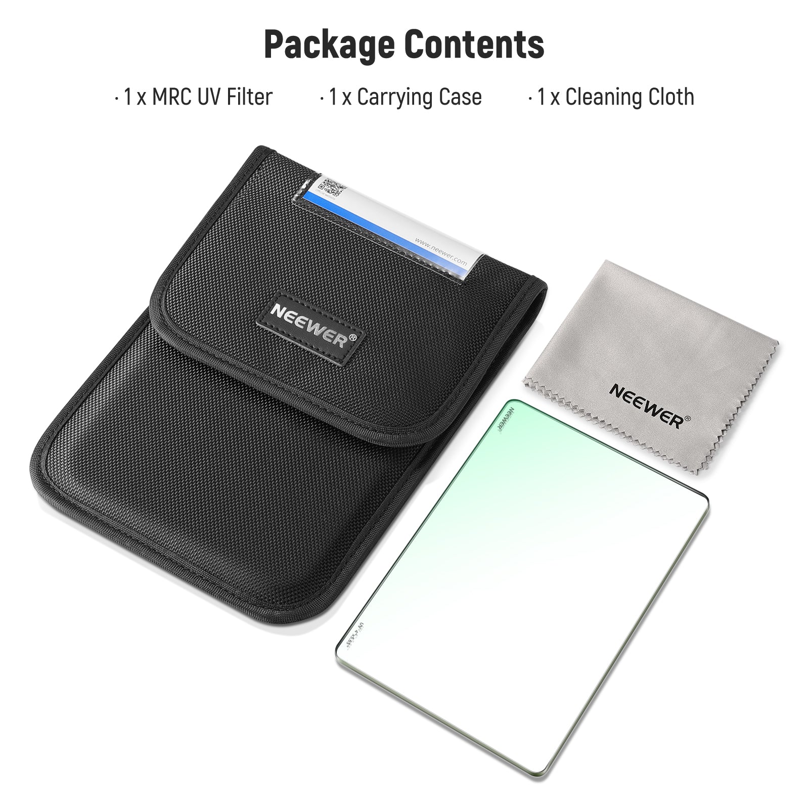 NEEWER 4x5.65 Inch Square UV Filter for DSLR Camera - Reduce Glare & Protect Lens for Photography & Videography