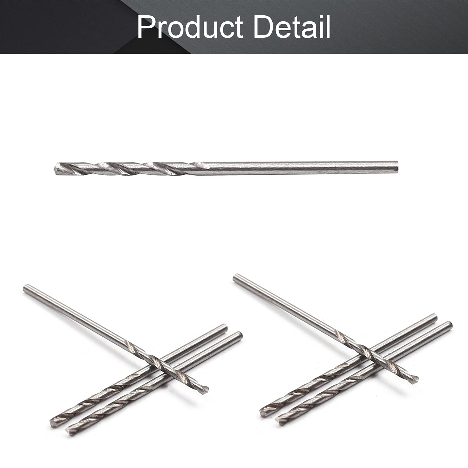 Utoolmart 10Pcs High Speed Steel Straight Shank Twist Drill Bits Set - 1.5mm Diameter Spiral Drill Bits for Metal, Wood & Plastic - Perfect for DIY Projects, Home Repair & Professional Use
