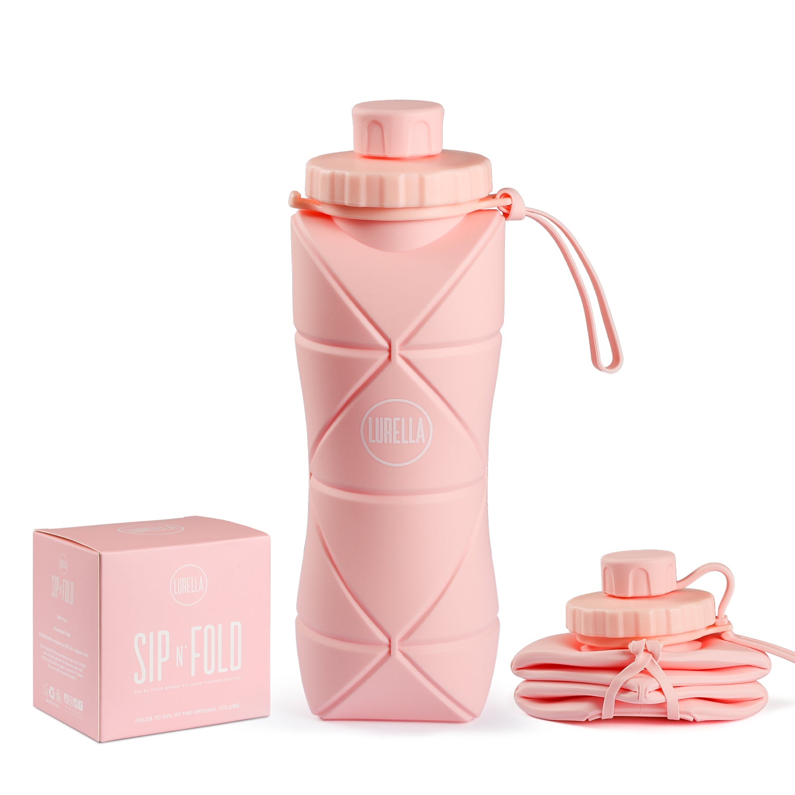 Sip N Fold Reusable Collapsible Silicone Cup - Portable Travel Mug for Camping, Hiking, and Outdoor Adventures