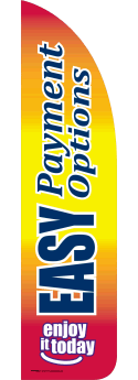 Feather Flag Banner for Sidewalk Advertising - Durable & Lightweight (Flag Only) | Perfect for Outdoor Events, Grand Openings & Sales Promotions