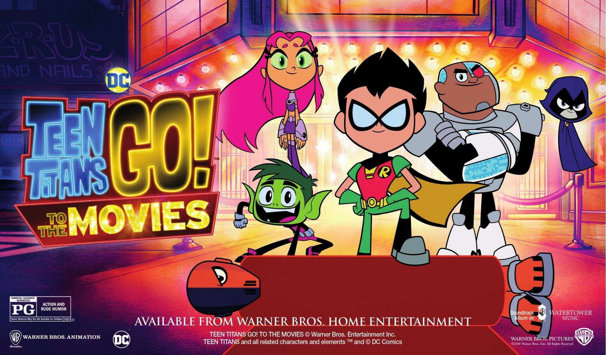 Teen Titans Go! to the Movies [Blu-ray + DVD + Digital HD] - Action-Packed Superhero Adventure for Kids & Families - Perfect for Movie Nights & Birthday Gifts